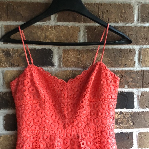 J. Crew Daisy Lace Evening Dress in Smoky Coral - Picture 6 of 15